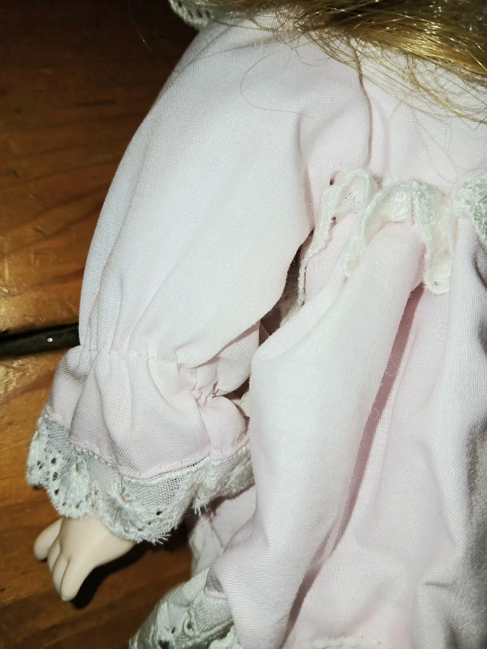 Delicate Pink Lace Baby Doll by